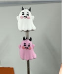 three-dimensional halloween ghost silicone bead
