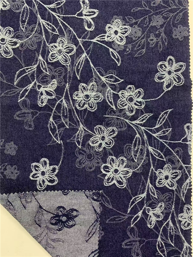 thick jacquard denim fabric