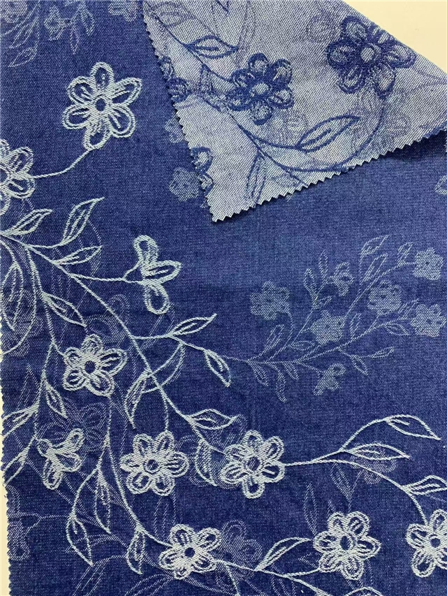 thick jacquard denim fabric