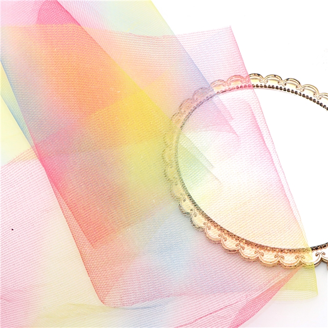 5.88" 14.7cm multicolor mesh&tulle