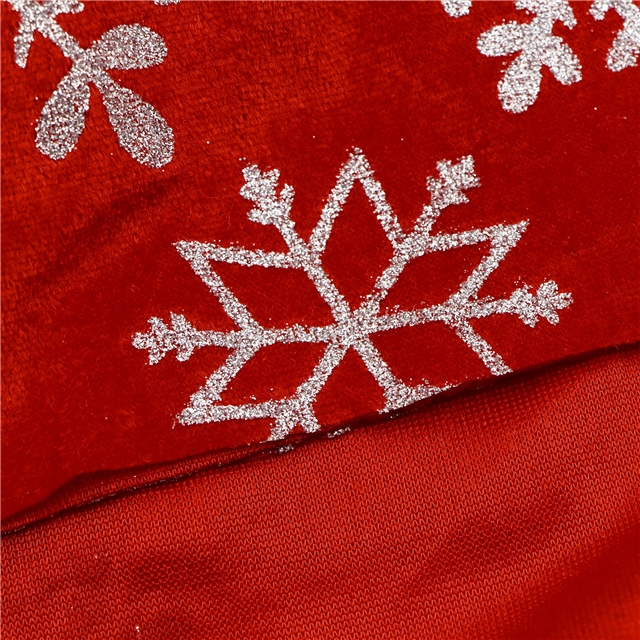 glitter christmas snowflake faux linen