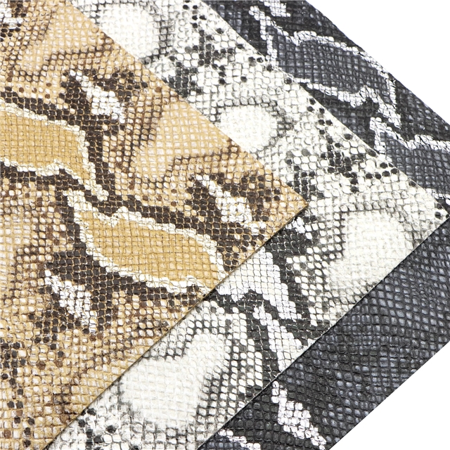 synthetic leather bump texture hot gold and silver snake pattern faux leather