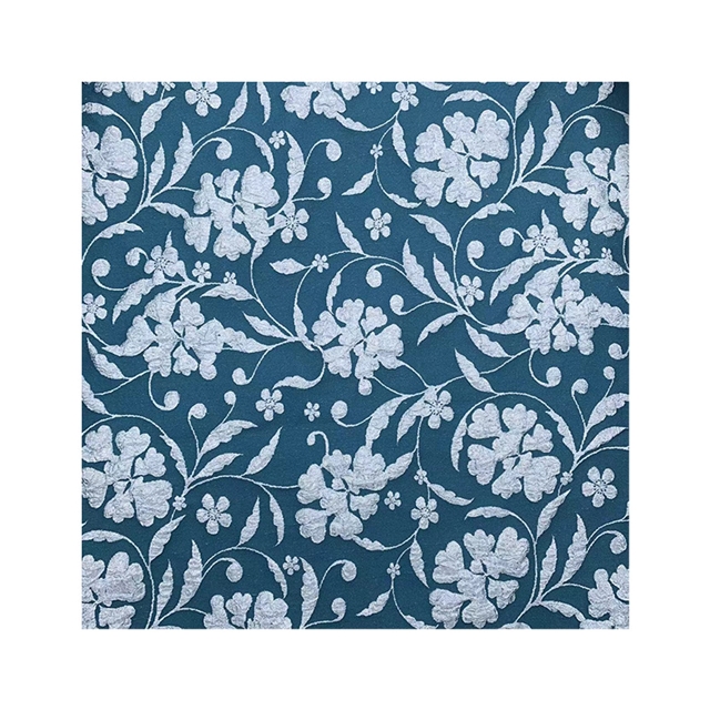 3d leaf flower relief bubble jacquard fabric