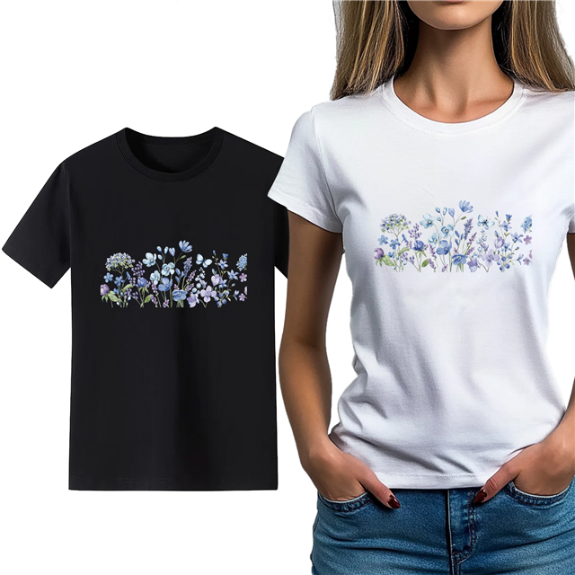 cotton Iron On Transfer Stickers and T-shirts