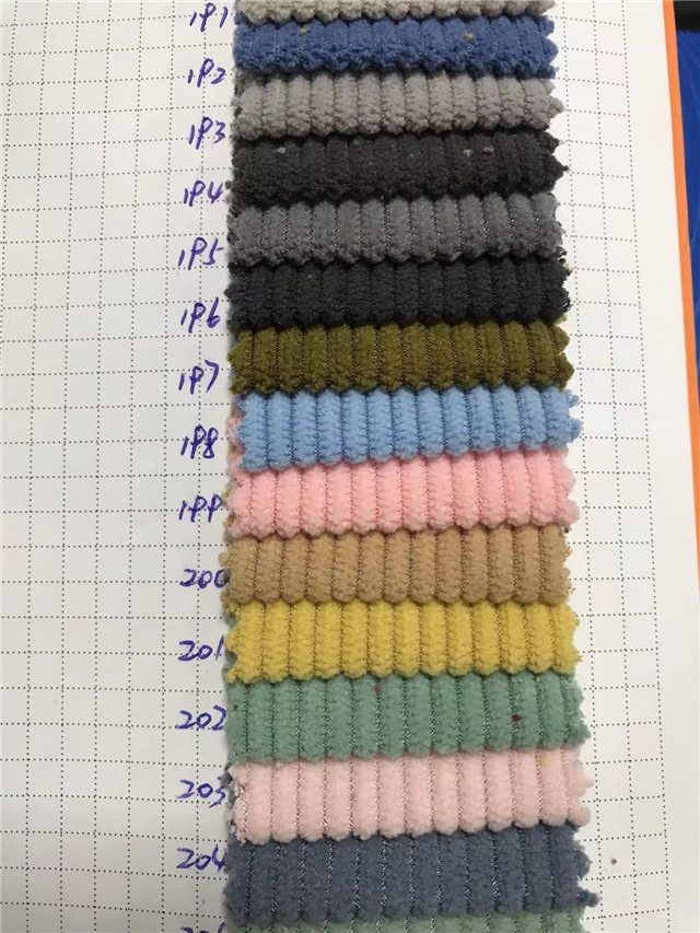 8W Polyester corduroy fabric
