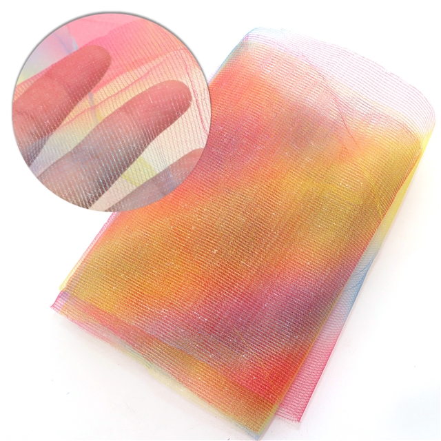 5.88" 14.7cm multicolor mesh&tulle