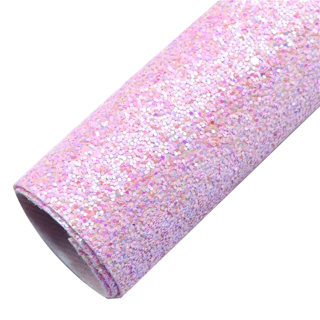 synthetic leather chunky glitter synthetic leather 20*33cm(7.9*13