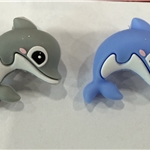 three-dimensional dolphin silicone bead
