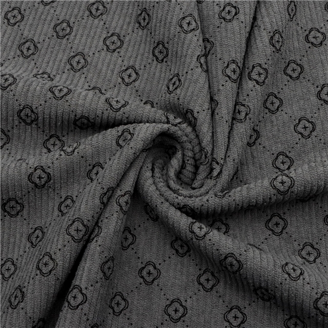 diamond patterned corduroy fabric 3#dark gray,50*145cm(19.7*57.1