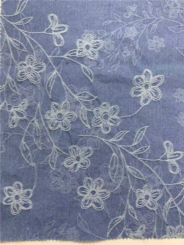 thick jacquard denim fabric