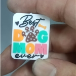 footprint letters silicone beads
