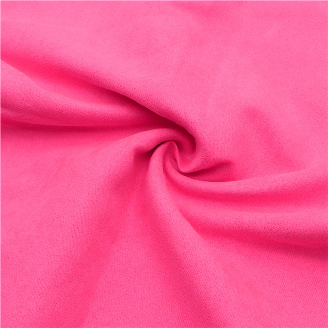 20"*58" 50*145CM 100％ Polyester stain suede fabric hotpink,50*145cm(19.7*57.1