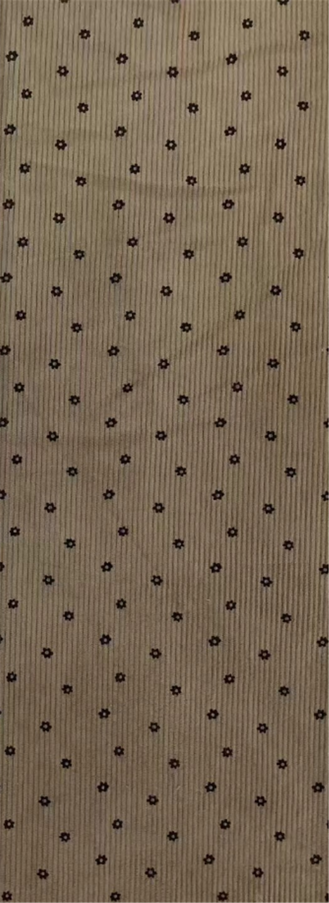 floral printed corduroy fabric