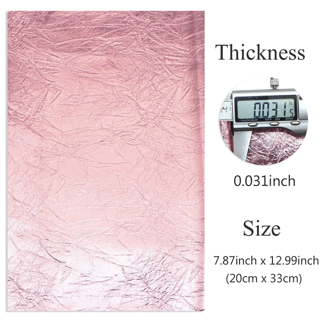 synthetic leather wrinkled metallic color faux leather 