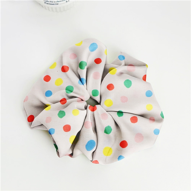 colorful polka dot cotton linen digital printing fabric