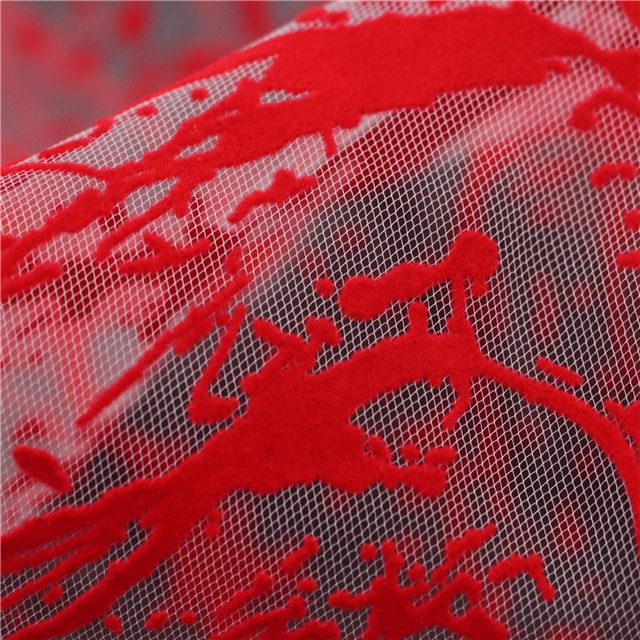 velvet blood mesh fabric