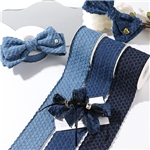 bud edge grid jacquard denim woven tape