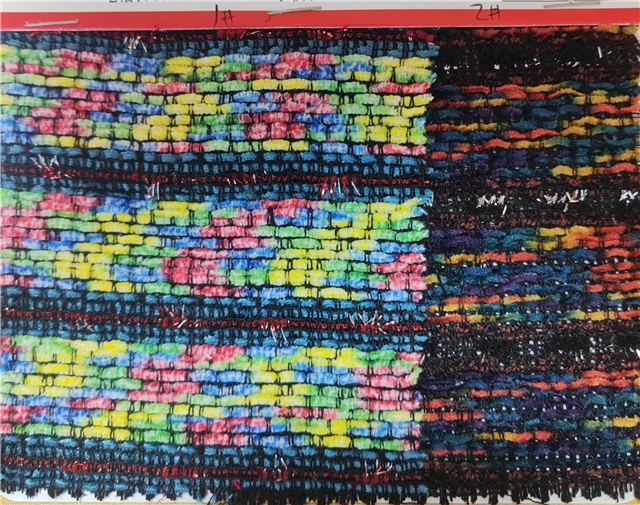 bright silk color woolen woven small fragrant fabric
