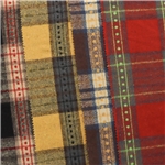 brushed yarn dyed checkered fabric