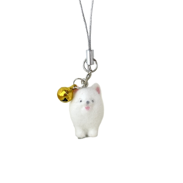 plucked puppy bell cartoon pendant