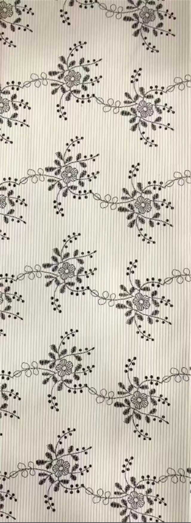 leaf flower printed corduroy fabric