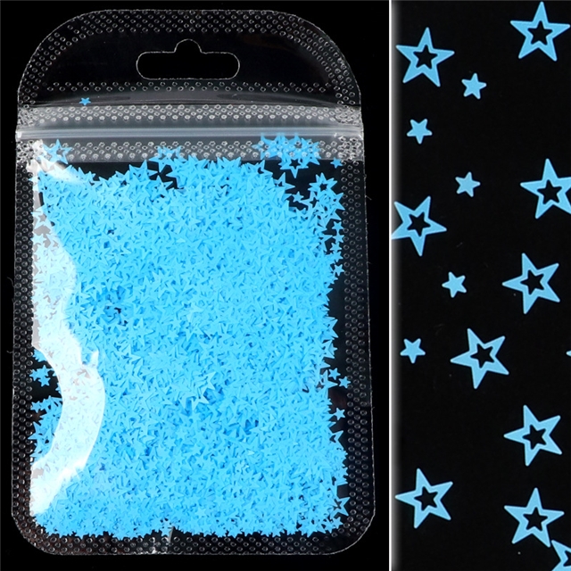 pet fluorescent hollow star sequin packaging filling material