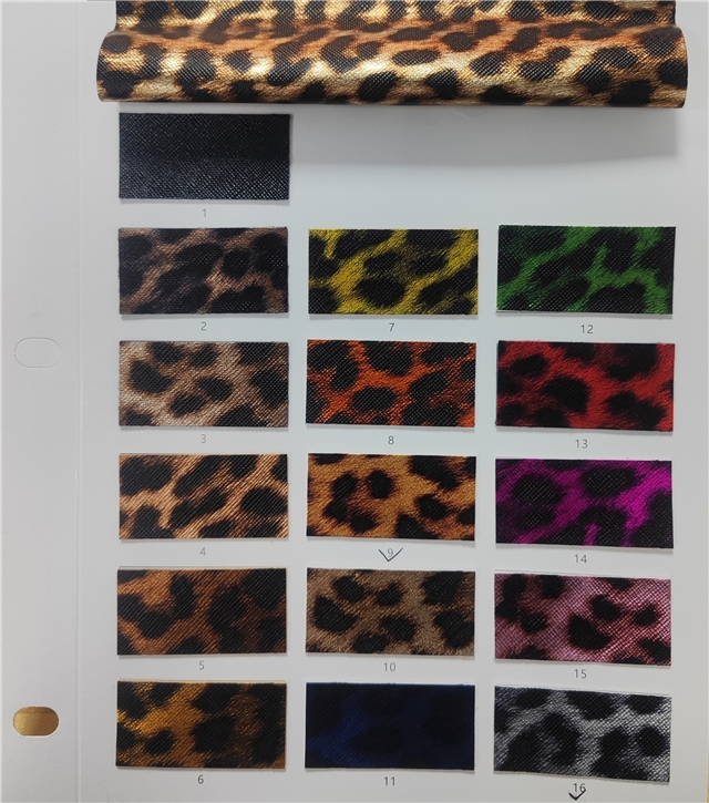 synthetic leather leopard faux leather