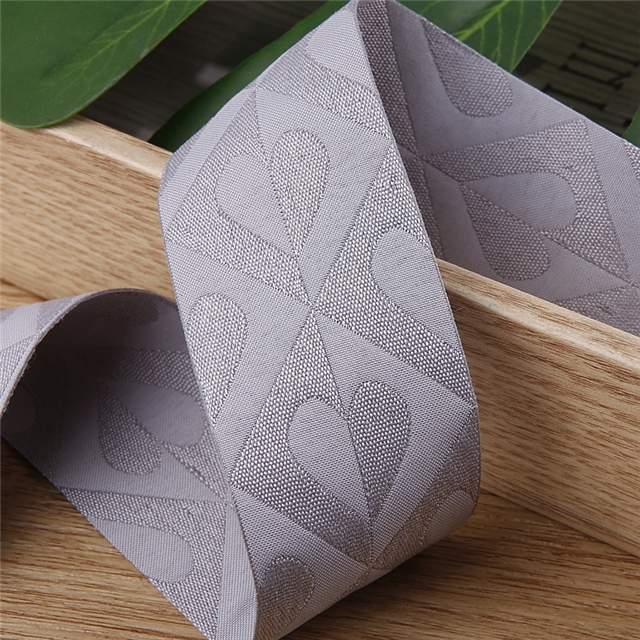 polyester pattern heart jacquard checkered woven tape