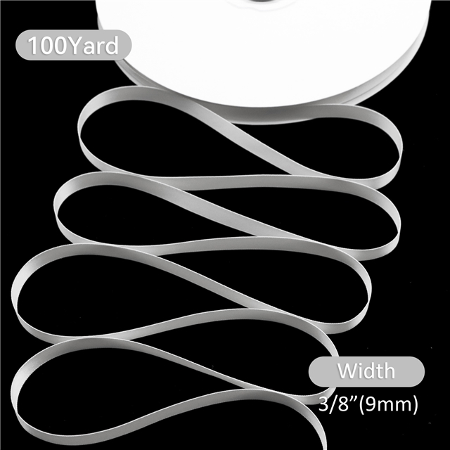 3/8" 9MM double side printed satin 3/8
