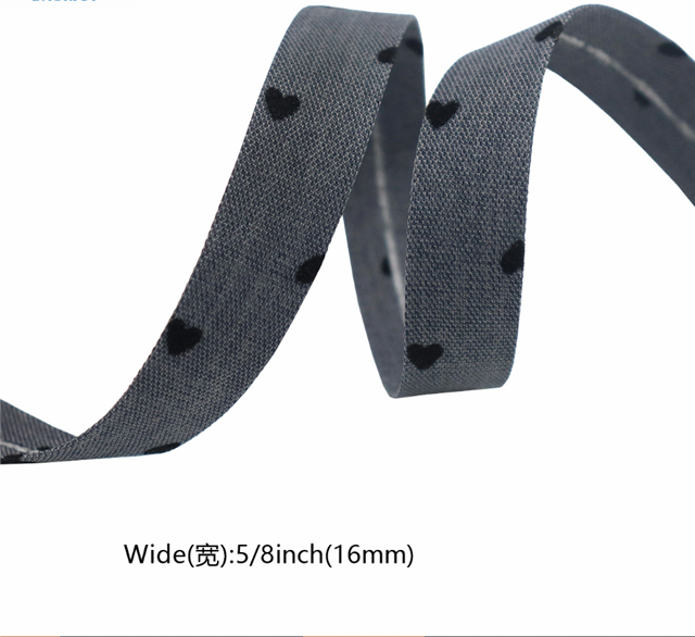 velvet dot heart fabric cut to stripe