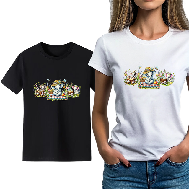 cotton Iron On Transfer Stickers and T-shirts