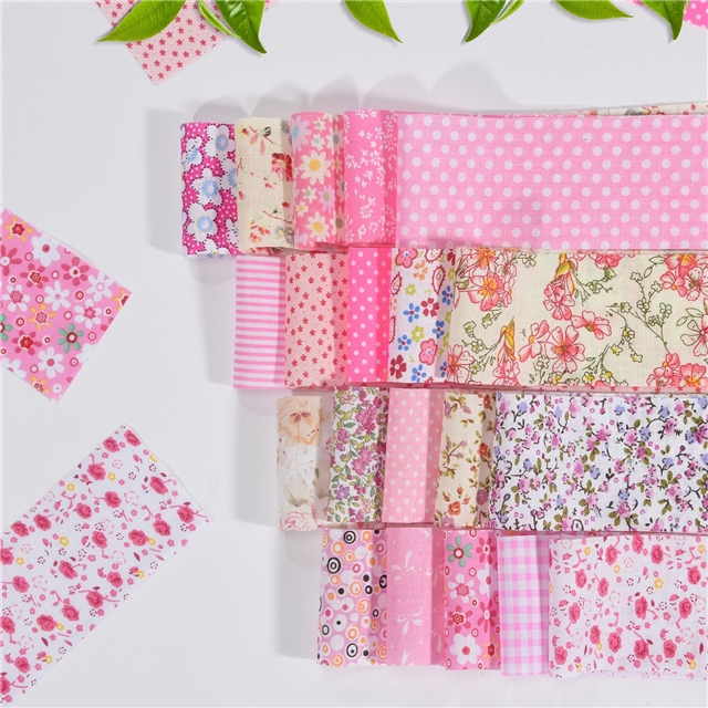 100% cotton floral series 100% cotton sliced fabric set roll  (20 styles/roll,each style 2 strip)