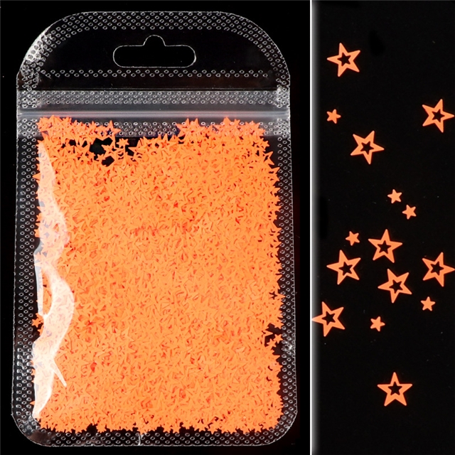 pet fluorescent hollow star sequin packaging filling material