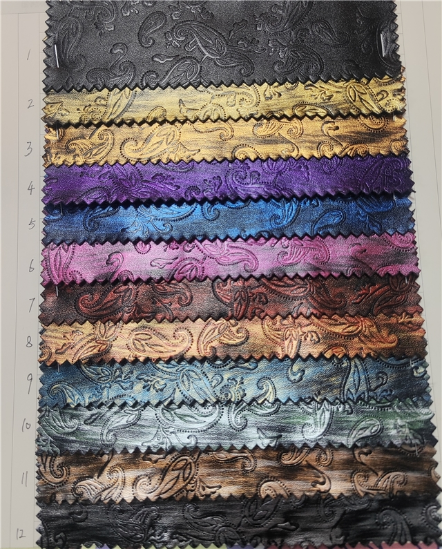 synthetic leather bump texture cashew pattern rubbing faux leather