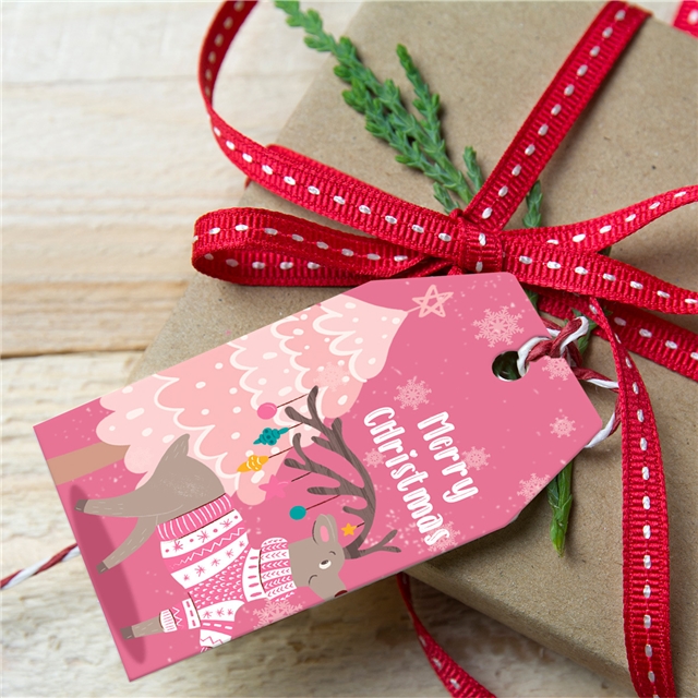 Christmas decoration card hanging pendant