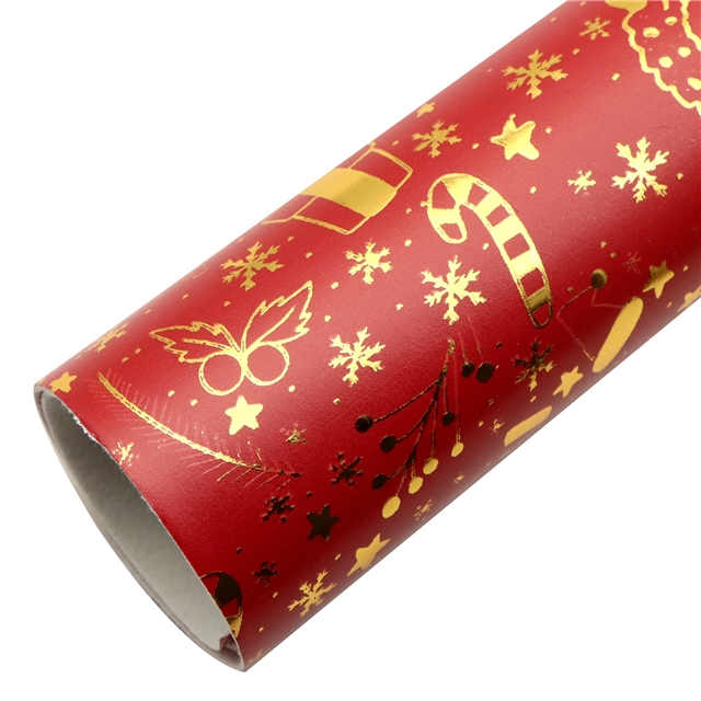 self printed gold foil faux leather fabric