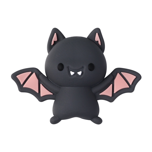 silicone 3d halloween silicone beads bat