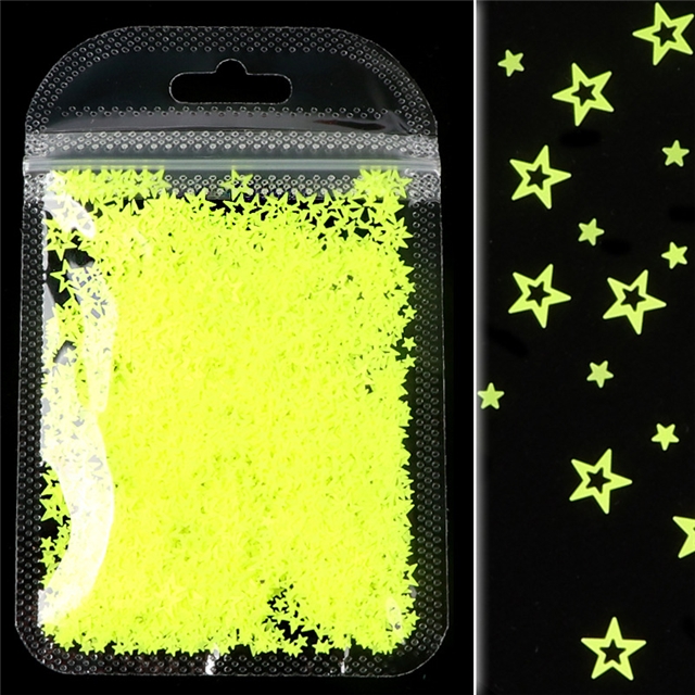 pet fluorescent hollow star sequin packaging filling material