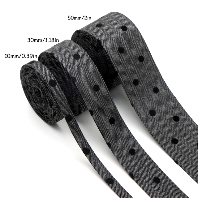 velvet dot layering cloth ribbons set (3 rolls/set,5 yards/roll)