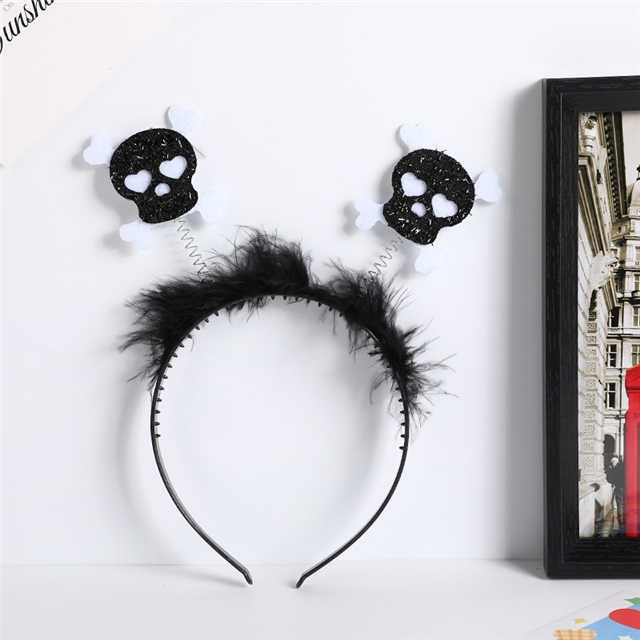 fabric halloween pumpkin spider bat funny headband