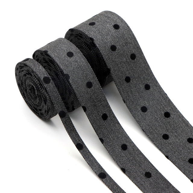 velvet dot layering cloth ribbons set (3 rolls/set,5 yards/roll)