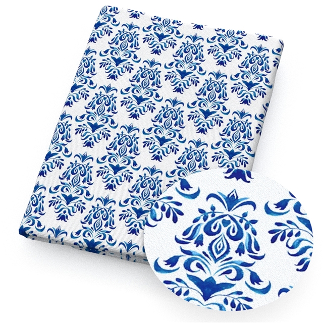 polyester cotton geometric lemon series polyester cotton fabric set (6 pcs/set)