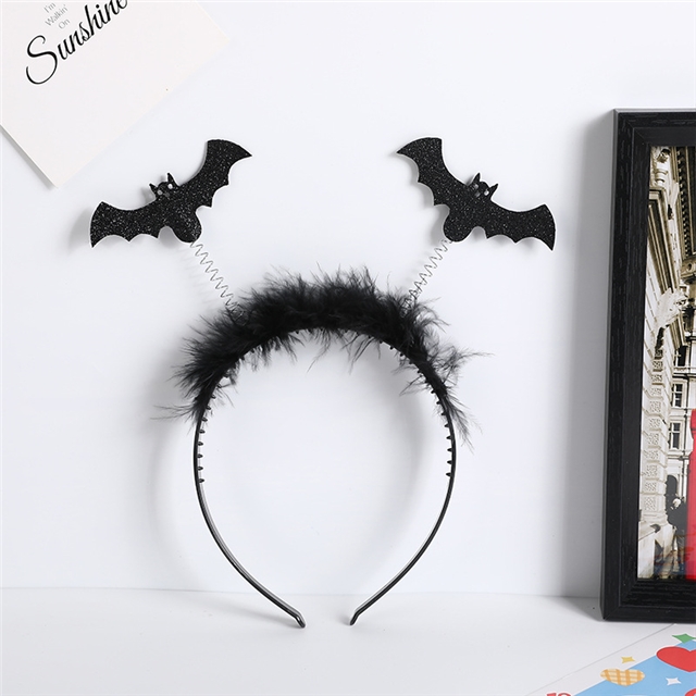 fabric halloween pumpkin spider bat funny headband