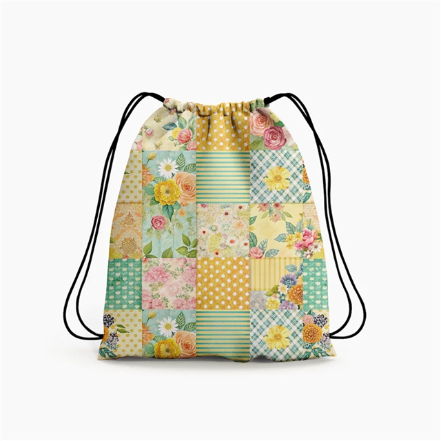 polyester cotton checkered flower series polyester cotton fabric set (10 pcs/set) polyester cotton fabric,50*45cm(19.7*17.7