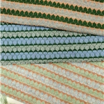 striped coarse needle hollow knitted jacquard fabric