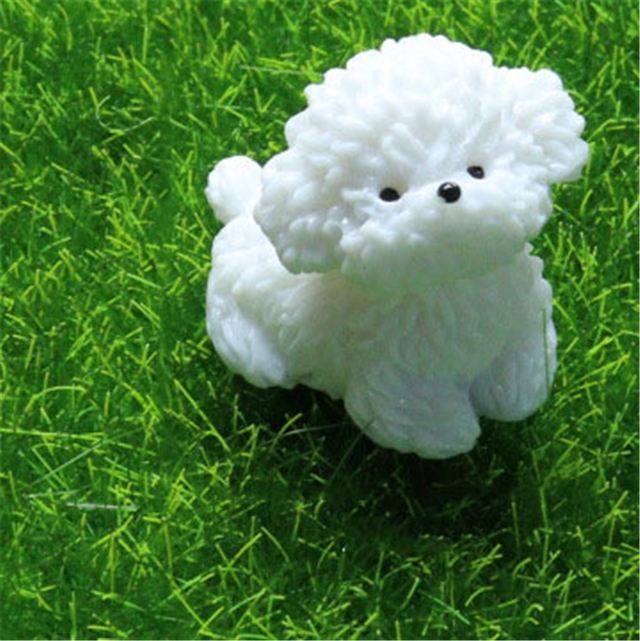 resin cute dog resin micro landscape decoration
