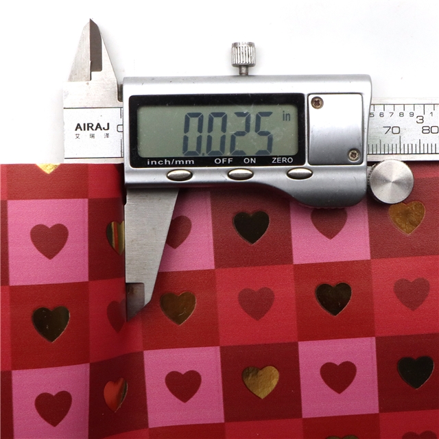 self printed gold foil faux leather fabric