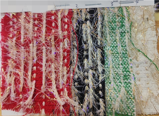 golden silk tassel woolen woven small fragrant fabric