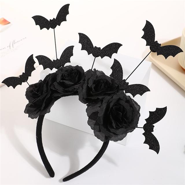 fabric halloween pumpkin spider bat funny headband