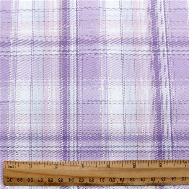bright silk two-color checkered twill fabric 2#purple,50*150cm(19.7*59.1